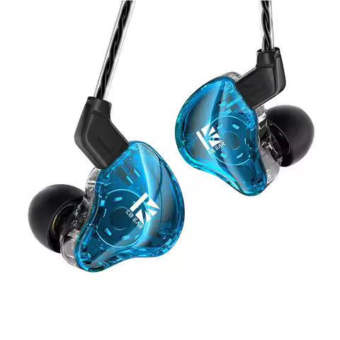 KBEAR KS1 Dual Magnetic Circuit Dynamic Wired Earphone Gaming Headphones In Ear Monitor Music Earbud