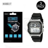 3pcs Watch Screen Protection Film for Casio AE1300WH AE-1300WH-8A AE1200WHD AE1200WH Explosion-Proof