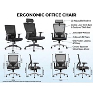 Medium Back High Back Chair | Economic Executive office Chair | Kerusi Pejabat Pegawai | Mesh chair