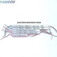 Manviv 24W 36W 48W 60W 100W ตัวจ่ายไฟไดรเวอร์ LED 175V ถึง250V สลับหม้อแปลงไดรเวอร์ไฟ LED สำหรับไฟ LED