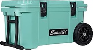 Seavilis Portable Heavy Duty Wheeled with S.S Handles 50QT,70QT roto Molded ice Chest Cooler