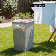 DKW HH-1120 ตะกร้าใส่ผ้าทรงเหลี่ยม (ไม่มีฝา) ลายสาน (มี 2 สี) Rectangular laundry basket