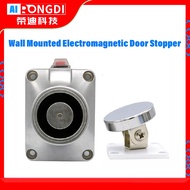 60kg/120Lbs Holding Force Magnetic Wall Mount Door Stopper 12/24V Power To Lock Electromagnetic