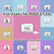 【imamura】For Asaki AK-PODS3 Case Summer Style Cartoon Soft Silicone Earphone Case Casing Cover