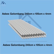 BERKUALITAS ASBES GELOMBANG | ASBES GELOMBANG 240cm x 105cm x 4mm