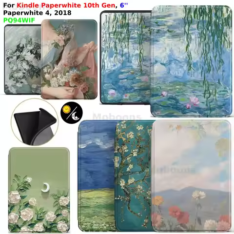 For Kindle Paperwhite 10th Gen Case 6'' PQ94WIF Wake/Sleep Ultra Slim Soft TPU Cover 2018 Paperwhite