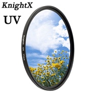 KnightX HD MCUV กล้อง UV ฟิลเตอร์สำหรับกล้องแคนนอน EOS Sony Nikon DSLR 18-135 อุปกรณ์เสริม 1300D D70 2000D 500D 400D D5100 d5300 50D 49 52 55 58 62 67 72 77 มม.