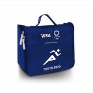 全新 TOKYO 2020年東京奧運主題 旅行盥洗包 洗漱包 藍色 防潑水 旅行收納包 旅行用品 visa 大容量