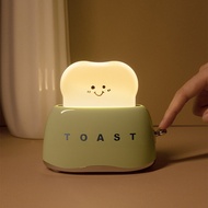 Toast Lamp Bedroom Atmosphere Lamp Decoration Charging Fun Toast Driver Accompanying Sleeping Night 