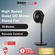 Uniden 12" 3D Oscillating DC Stand Fan, Black (AF5120)