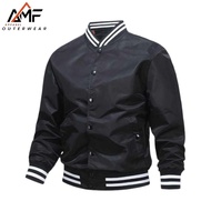 AMF OUTERWEAR BASEBAL JACKET / VARSITY BOMBER JACKET / MEN'S AND WOMEN'S BOMBER JACKET