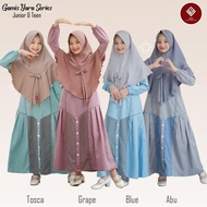 Gamis Set Yara Baju Muslim Anak Perempuan Remaja Ori Anv Kids 10-14 Th