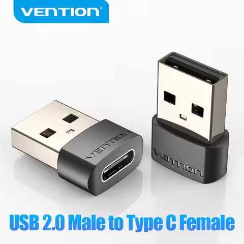 Vention USB Type-C Adapter Type C to USB2.0 Male to Type C Female OTG Adapter Converters for Samsung