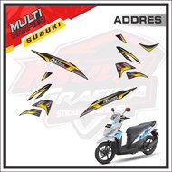 Sticker Striping Decal Sticker Sticker Variation Decal Steriping Seteriping MOTOR Suzuki ADDRESS ADD