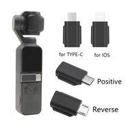DJI Osmo Pocket 2อะแดปเตอร์สมาร์ทโฟนระบบ IOS,ไมโคร USB เชื่อมต่อโทรศัพท์ตัวเชื่อมต่อข้อมูลอุปกรณ์เสริมกล้องขากล้องมือถือ