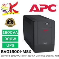 APC BVG1600I-MSX EASY UPS 1600VA / 900W, TOWER, 230V, 4 UNIVERSAL OUTLETS, UPS, AVR, *UNINTERRUPTIBL
