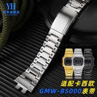 Suitable for Casio G-SHOCK 35th Anniversary Small Square 3459GMW-B5000 Stainless Steel Watch Strap Stainless Steel Chain