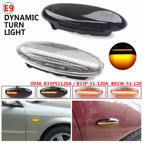 Auto Parts For MAZDA 323 Familia Protege Tribute MX-6 Astina Lantis Dynamic Blinker LED Side Marker 