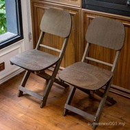 Retro Solid Wood American Simple Folding Table Chair Household Outdoor Balcony Cafe Dining Table Mil