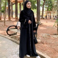 Gamis Abaya Wanita Terkini Mahira Gerai Aulia Payet Polos Umroh