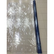 Plastik 72" Alas Meja Kosong Transparent/Jernih Tebal 0.15mm/PVC Clear(Meter)