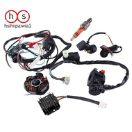 ATV Wiring Harness Kit, with CDI Stator Regulator  Switch Solenoid Relay for GY6 125Cc 150Cc ATV 4-Stroke Parts