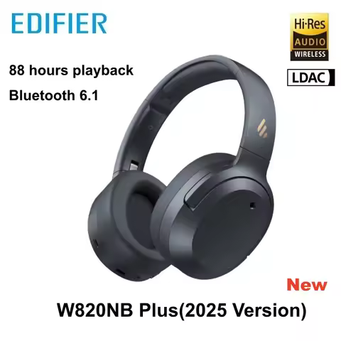 Edifier W820NB Plus(2025 Version) New ANC Wireless Headphone Bluetooth 6.1 -49dB Noise Canelling 88h
