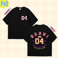 KATUN KUKI Kaos Tshirt Unisex New Jeans Hanni Baseball Ver. 24s Combed Cotton/ Short Sleeve/