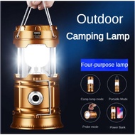 Solar Emergency Light Hanging Lantern Camping Solar Powered 2in1 Emergency LED & Rechargeable Cas La