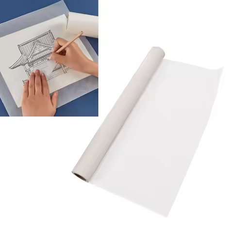23/46M Drafting Paper 44cm Wide Tracing Paper Roll White High Transparency Clear Ink Absorption Patt