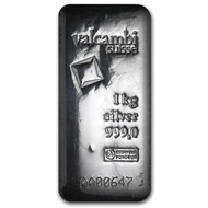 Valcambi Suisse 1 kilo .999 Silver Cast Bar w/COA 1kg 1 kg