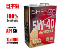 Shenzo Racing Oil 5W40 Engine Oil Fully Synthetic 15000KM API SN 4L / 1L Ultra High Performance Engine Oil