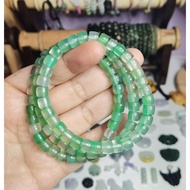 6.8mm Yan Yuan Agate Barrel Shape Bracelet