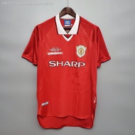 Football kit Man United 99-00 MU UCL FINAL Home Retro Soccer Jersey Football Vintage Shirt Classic K