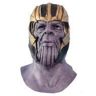 Halloween Mask Latex Hood Avengers 4 Endgame Thanos Helmet Hood Gloves Bar Dance 10.16