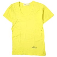 TOGA PULLA 日本製造 新款彈性U領T卹 TP82-JK502 1碼 黃色短袖上衣 [二手] [TOGA PULLA ]