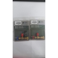Anti-scald gas lock for R22,R410,R32 gas types