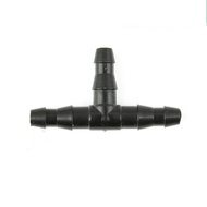 Tee Connector 7mm T-Prong Nipple Connection Connector PE Hose 4-7 mm Hose Connector