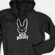 Hoodie Zipper Jacket - Bad Bunny Logo