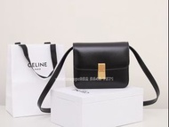 CELINE Classic Box 豆腐包 黑色 Box皮 金扣 全新