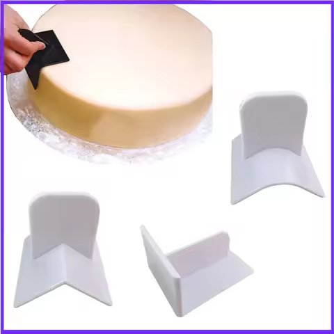 cake smoother polisher 3pcs corner screeding device rectangular fillet angle edge rectangular Plasti