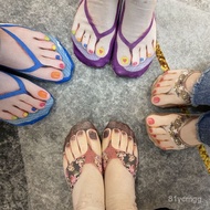 Taiwan Ready Stock/Invoice Tax Included 3D Creative Funny Flip-Flops Socks Nail Couple Five Flowers 