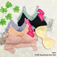 RVC75 - LYDYLY Thin Foam Bra Without Wire 34-38 Hooks 3 | Plain Knitted Bra Teenage Underwear Import