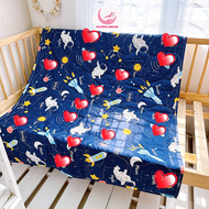 Mền trẻ em Katina House kích thước lớn 1m5x1m8 vải cotton satin hàn quốc đẹp mềm mát