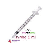 5 Pieces Sterile Nipro SYRINGE 1ml.needleless