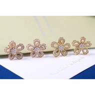 [CH&CD Jewelry] Fashion V.C.A flower earrings 18K gold jewelry luxury jewelry