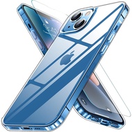 iPhone 14 case, clear with camera lens protection, shockproof, anti-yellowing, iPhone 14 case, US mi