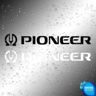 Stickers | (1X) Pioneer Classic Logo | Weather proof die-cut decals | 6 inches DJ Pro Audio
