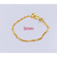 Crazy single bracelet gold Bangkok bracelet gold bracelet