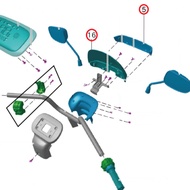 100% ORIGINAL YADEA E8S PRO FRONT COWLING // 64101-D0E8-0000/83106-D0E8-0000601 100% ORIGINAL YADEA 
